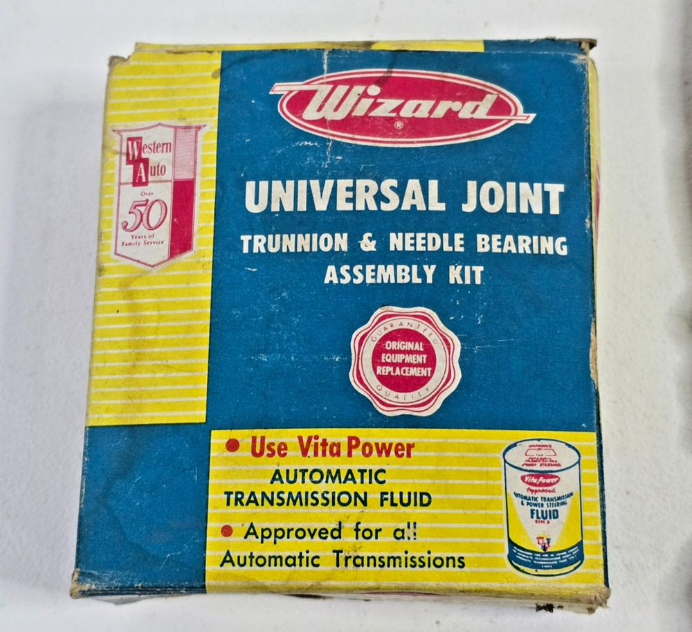 Vintage Wizard Western Auto 1950s Ford & GM Universal Joint S-1005 NOS
